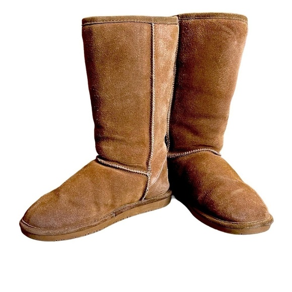 Women’s Hickory BearPaw Emma Tall Suede Boot with Sheepskin Wool Lining - Size 8 - Picture 1 of 9